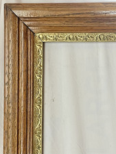 ANTIQUE FRAME FITS 18 X 24" VICTORIAN OAK GOLD GILT PICTURE ORNATE WOOD COUNTRY
