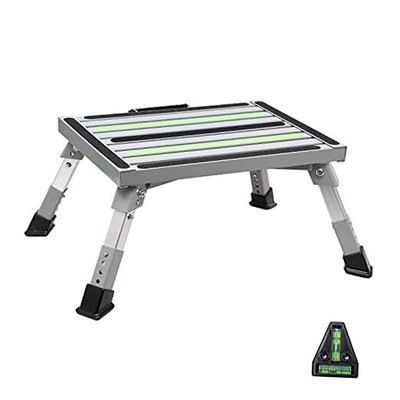  Safety RV Steps, Step Stool Folding Platform Step with Durable Feet, More 