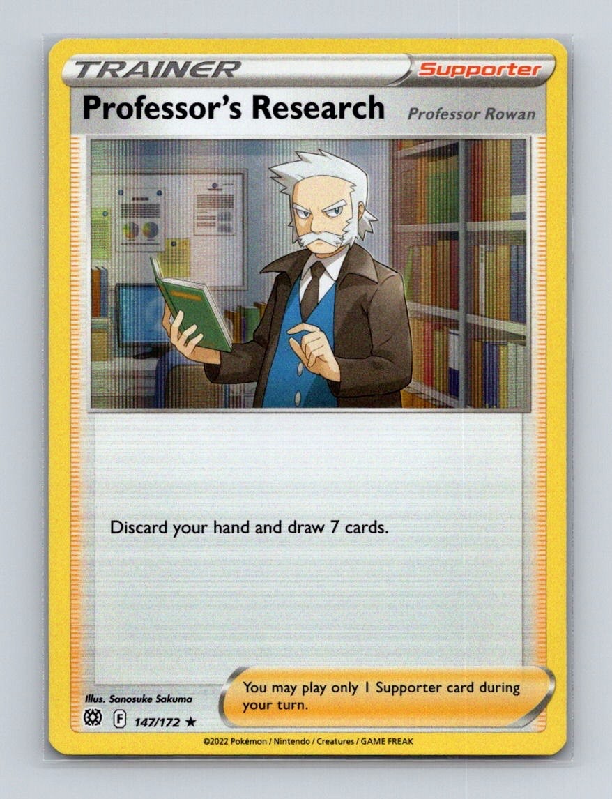 Professor's Research 147 2022 Pokemon Brilliant Stars Holo Rare Card NM+