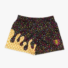 Baseball Lifestyle 101 - Black Ice Cream Midnight Sundae Shorts - Youth Medium