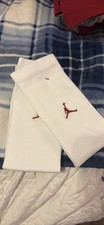 Jordan Unisex Crew Socks L 7 Pairs White/Red Jumpman Logo Cotton Blend