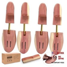 Cedar Shoe Trees for Men, Wood, Single Tube, 2 Small Fit Shoe Sizes 7-8.5 