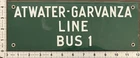 Vintage Porcelain Industrial Sign - Electric Substation - Atwater-Garvanza Line