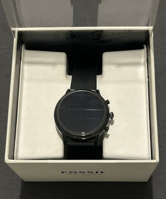 FOSSIL FTW4025 BLACK SILICON GEN. 5 Smartwatch Edelstahl Silikon  200 mm Schwarz