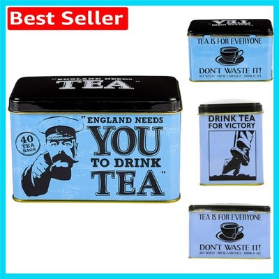 Geprägte England Needs You Teedose mit 40 frischen englischen Afternoon Teebeuteln