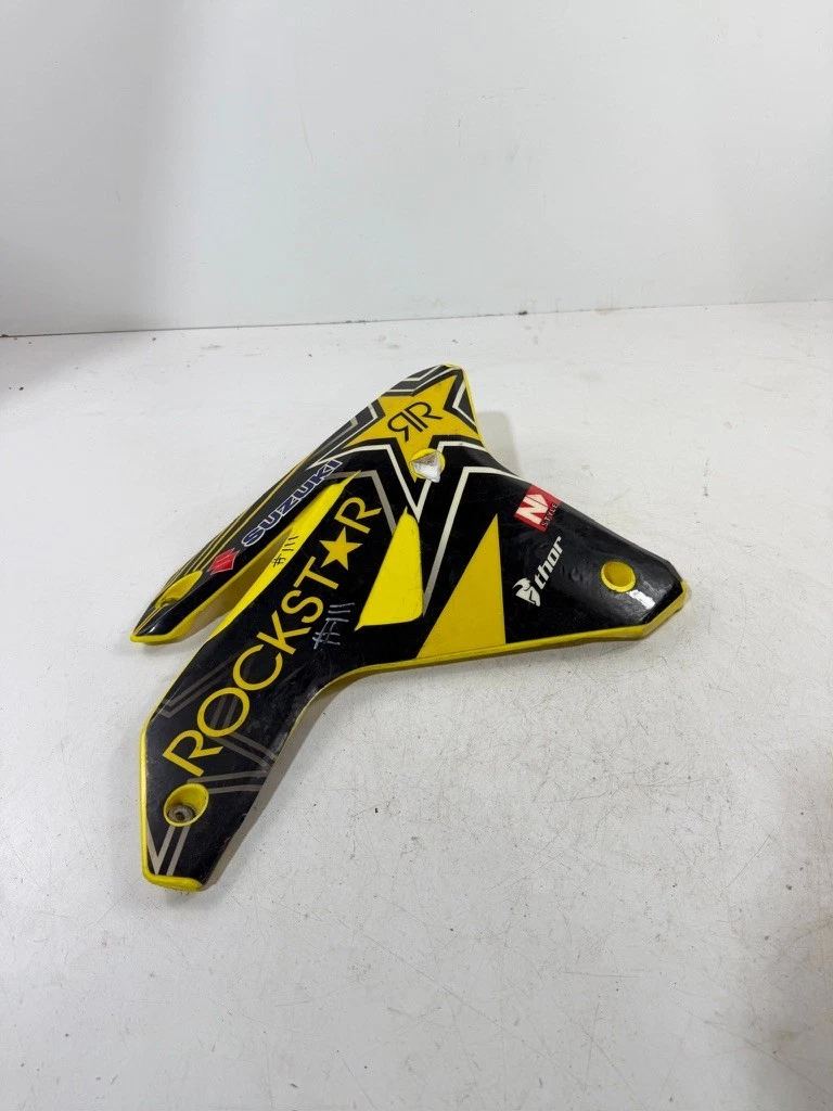2005-2006 SUZUKI RMZ450 OEM TANK SHROUD RH YELLOW 17510-35G00-YU1 #111