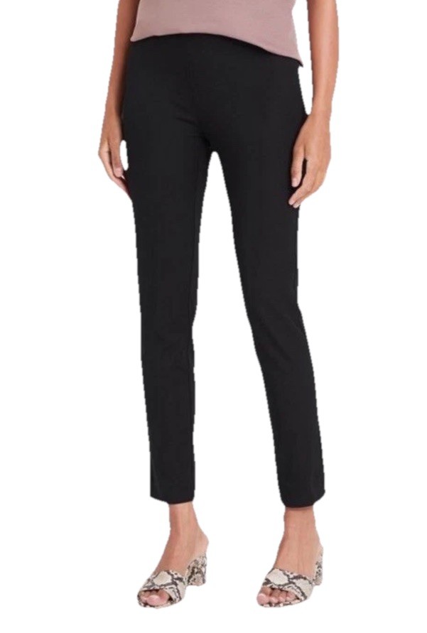 A New Day Women's Black Stretch High Rise Side Zip Skinny Ankle Pants Size 6