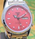 Rare Vintage Seiko 5 Automatic Day Date Movement No. 7009A Japan Made Mens Watch