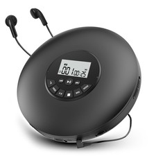Arafuna Portable CD Player-Compact Discman Player-Personal Music Black