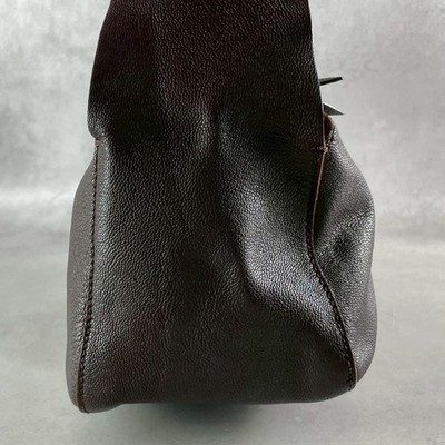 MIU MIU Ribbon Shoulder Bag Leather Hobo Handbag Archive Brown Red