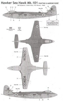 Classic Airframes 490D 1:48 Hawker Sea Hawk Mk.101 (Export Version) West German