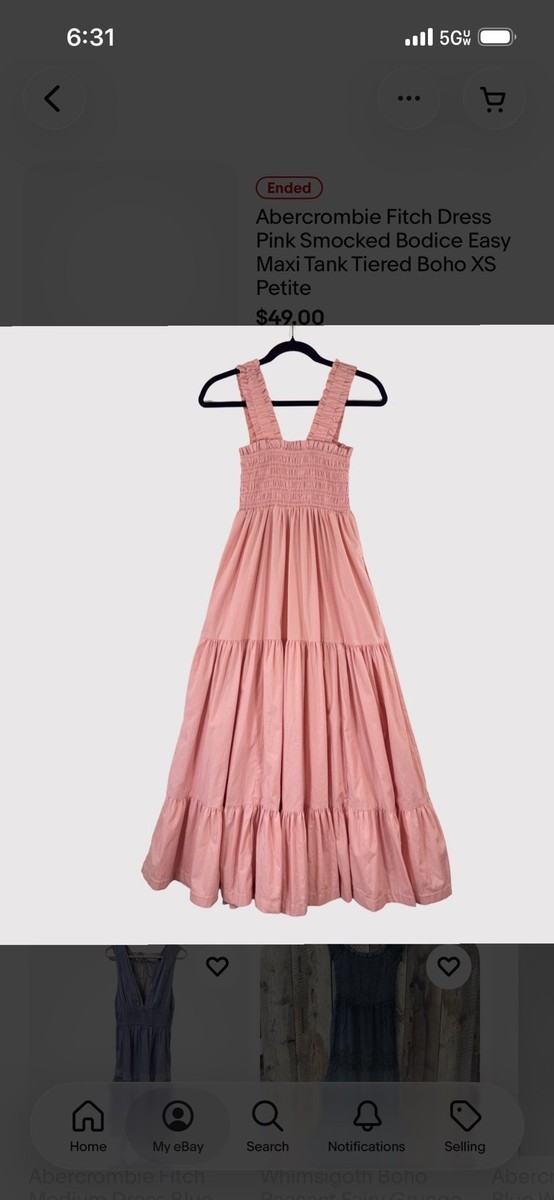 abercrombie smocked bodice easy maxi dress Women's Smocked Sweetheart Maxi Dress | Women's Sale