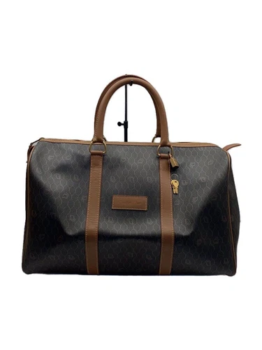Sac Christian Dior Boston marron motif complet occasion