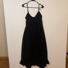 Women's Flutter Hem Maxi Dress - Future Collective Black M NWT
