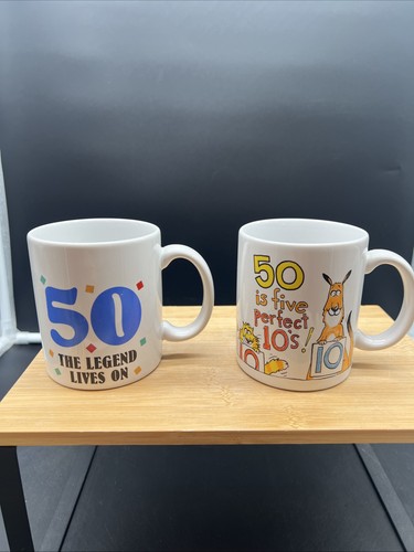 50th Birthday Gifts For Women Men Great 50 Year Old Mug, 50 Is 5 Perfect 10’s.