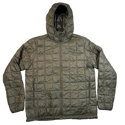 The North Face Thermoball Eco Hoody Jacket Mens XL Olive Green Quilted Puffer