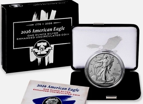 2026 American Eagle Silver One Ounce Enhanced Uncirculated Coin - PRE SALE!