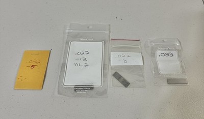 Steel Rect Gage Block .022 Different Brands Webber , CMI, And More