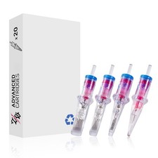 Tattoo Cartridge Needles 20pcs Assorted Disposable 12 MIX RL RM , Black