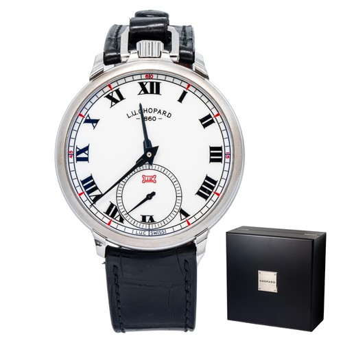 Chopard L.U.C Louis-Ulysse The Tribute 1635000 18K White Gold W/Box Manual 50mm