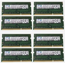 64GB Total - 8x8GB 1RX8 DDR3 1600MHz PC3-12800S 204PIN Laptop RAM 1.5V F/S