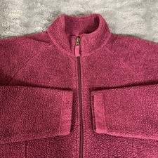 Columbia Women's Fleece Jacket Zip Up Berry Pink Size Small