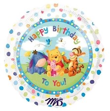 Baby Pooh  Friends Babies Happy Birthday Party Mylar Balloon 18in Round