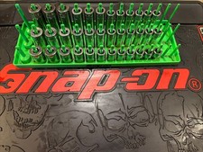 Snap On 3/8 Drive 36pc Socket Set Shallow ,semi Deep & Deep 6pt 8-19mm Green