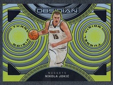 2022-23 Panini Obsidian Nikola Jokic Tunnel Vision EE Yellow Flood 4/10 #Y