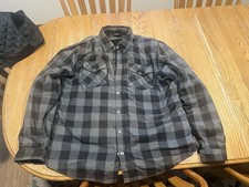 Skull Riderz Road Armor Armored Biker Shirt Mens Xxl Made With Kevlar