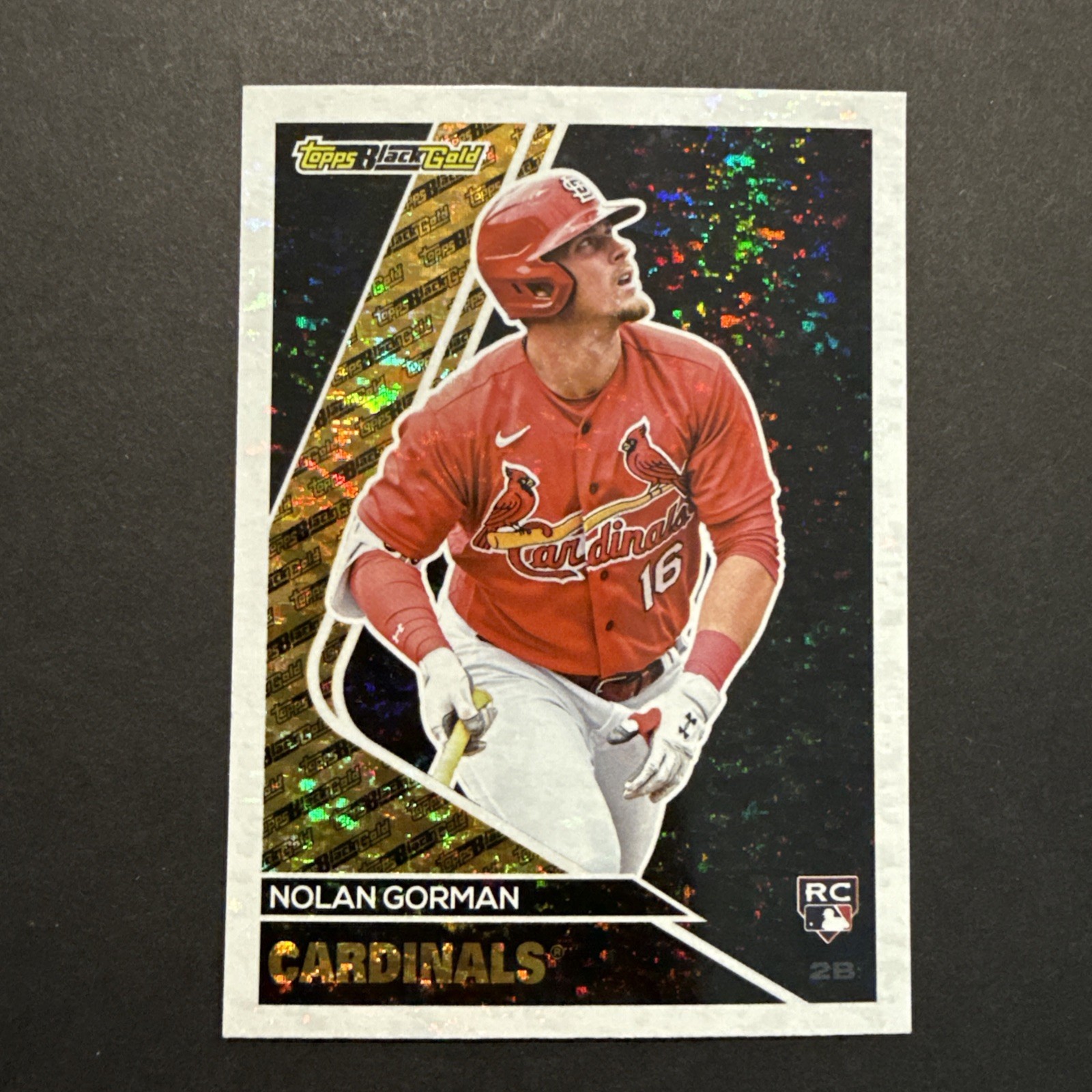 2023 Topps Series Update #BG-30 Nolan Gorman RC Topps Black Gold