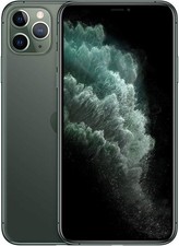 Apple iPhone 11 Pro Max A2218 256GB Mobile Matte Midnight Green Unlocked GOOD^.