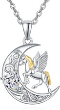 Unicorn Necklace 925 Sterling Silver Unicorn Pendant Jewelry Gifts for Women Gir