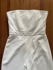 BRAND NEW! Women’s White House Black Market Strapless Split Leg Jumpsuit Size 0 — photo 2