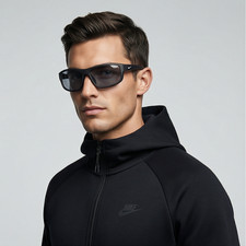 Nike Sunglasses Black Rectangular DJ0805 010 62mm Brazen Fuel