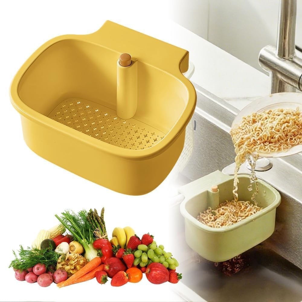 Kitchen Sink Strainer Basket Faucet Hanging Strainer Multi-Functional Food