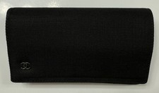 Chanel Sunglasses Case Only Hard Soft Quilted Small Logo Black   