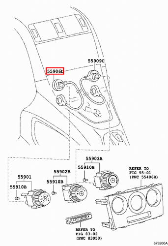 Genuine Hilux KUN25 KUN16 KUN15 KUN10 GGN25 Dash Heater Direction Control Cable - Picture 13 of 20
