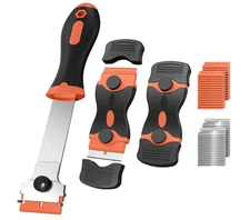 3 Pack Razor Scraper Set, 30 Plastic & 30 Metal Blades, Sticker Removal...