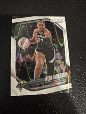 A’JA WILSON 2025 Panini Prizm WNBA WHITE SEISMIC HOLO LAS VEGAS ACES #57 🔥 AJA