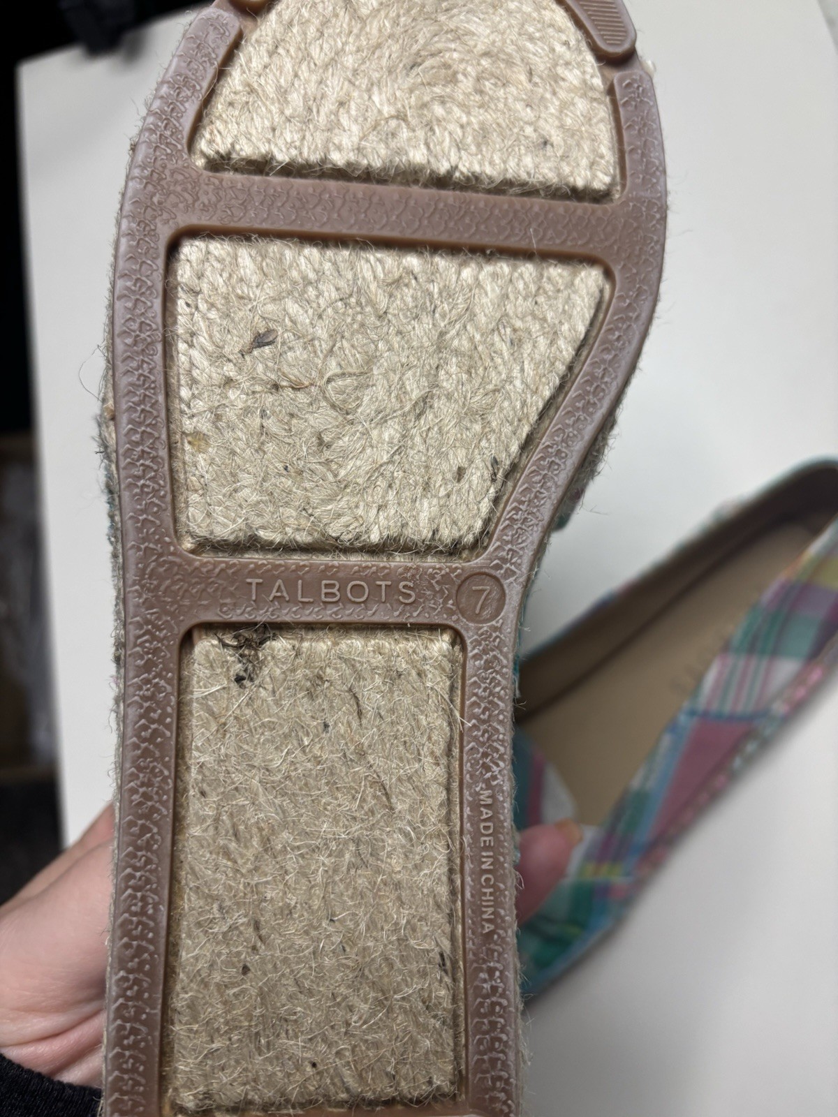 Talbots Izzy Knot Patchwork Espadrilles Size 7 Ma… - image 2
