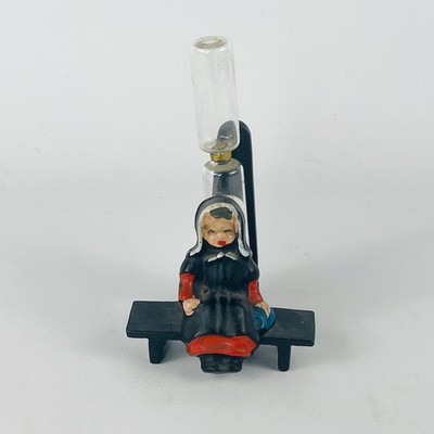 Cast Iron Amish PA Dutch Woman Primitive Egg Timer