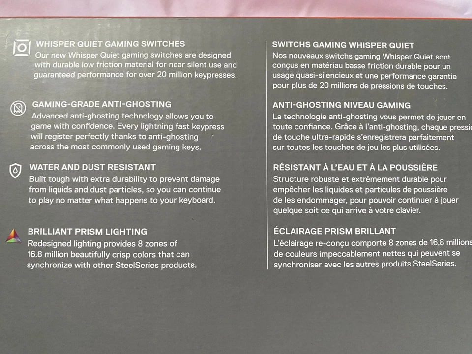 SteelSeries Apex 3 TKL  Gaming Keyboard White - Image 3 of 4