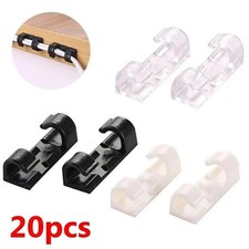 Self Adhesive Cable Clips Stays Wire Tidy Organiser Holder Wiring Clamp Stick On