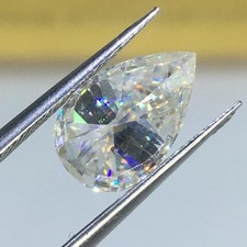 5.Ct Fancy White Color Pear Cut Diamond Premium Quality Loose Gemstone