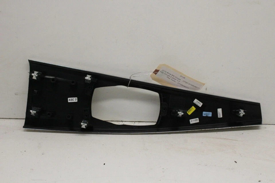 2015-2018 BMW M3 M4 Center Console Shifter Trim Plate Bezel OEM Used Foto 2 de 4