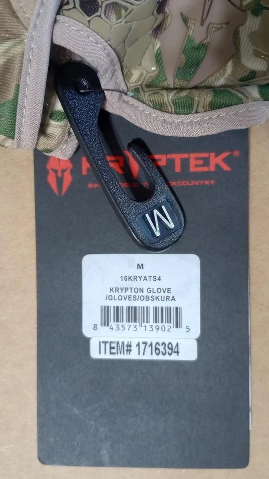 NEW Kryptek Kiska Beanie + Krypton Transitional Medium Gloves 2-pc Set Free Ship - Image 4 of 4