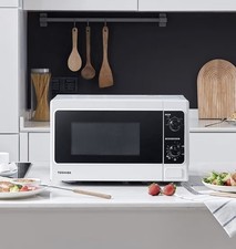 Toshiba 800w 20L Microwave Oven, Defrost & 5 Power Setting,White - MM-MM20P(WH)