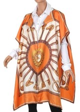 NEW BURBERRY BEACH COVER-UP CAPE SCARF WRAP O...