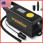 Inzeetor 150 Psi Tire Inflator Portable Air Compressor 12V Dc Auto Shutoff Air